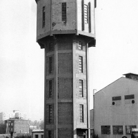 Skład opału Parowozowni - 1-Wieża ciśnień, 2-Hala kwadratowa