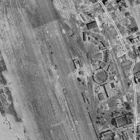 Zdjęcie lotnicze obszaru z 1945 roku