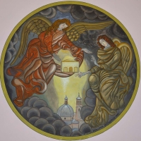 Malowidło Zesłanie Domku Loretańskiego