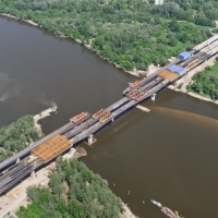 Most podczas budowy