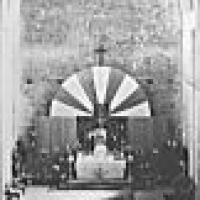 Ołtarz główny przed wykonaniem fresków