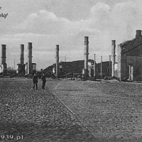 Dworzec Kowelski po spaleniu w sierpniu 1915
