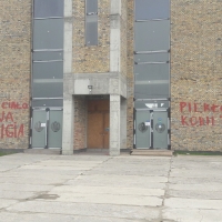 Graffiti na kościele