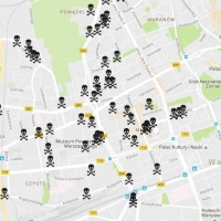 Mapa potencjalnych zagrożeń skażeniami na Woli