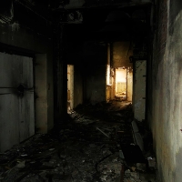 Spalony korytarz