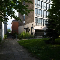 Mural Żółć przy ul. Wolskiej 43