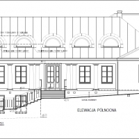 Domek ogrodnika - elewacja północna