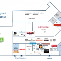 Galeria pod Dębami - plan