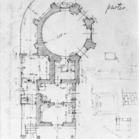 Pałacyk z rotundą - plan