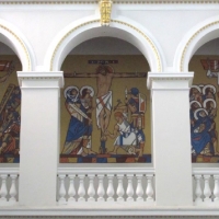 Freski na ścianie zachodniej