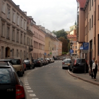 Ul. Mariensztat w kierunku zachodnim