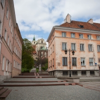 Ul. Mariensztat w kierunku zachodnim