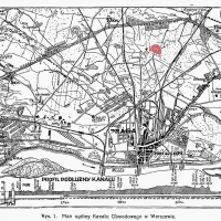 Plan Kanału Obwodowego z zaznaczonym fortem