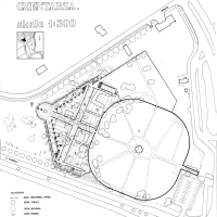 Plan powiększenia cmentarza