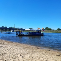 Plaża nad Wisłą Saska Kępa