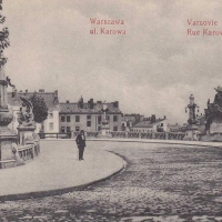 Lata 1900-1915 , Wiadukt na ul. Karowej.