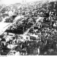 Widok Warszawy po zniszczeniach