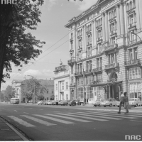 Fasada hotelu od strony ul. Krakowskie Przedmieście