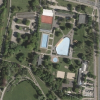 Plan basenów z satelity