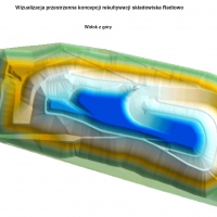Wizualizacja rekultywacji w postaci trasy zjazdowej