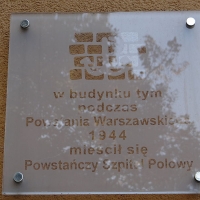 Tablica pamięci szpitala powstańczego