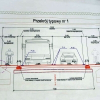 Przekrój ul. Dźwigowej