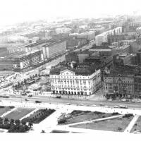 Hotel widziany z Pałacu Kultury i Nauki