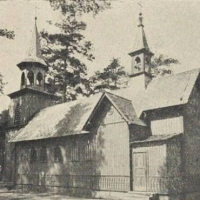 Drewniany kościół na terenie Anina