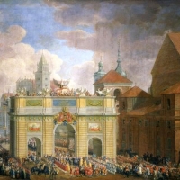 Kościół podczas wjazdu Augusta III